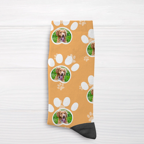 강아지/고양이 커스텀 프린팅 양말(발바닥 모양 사진) - Featured Image